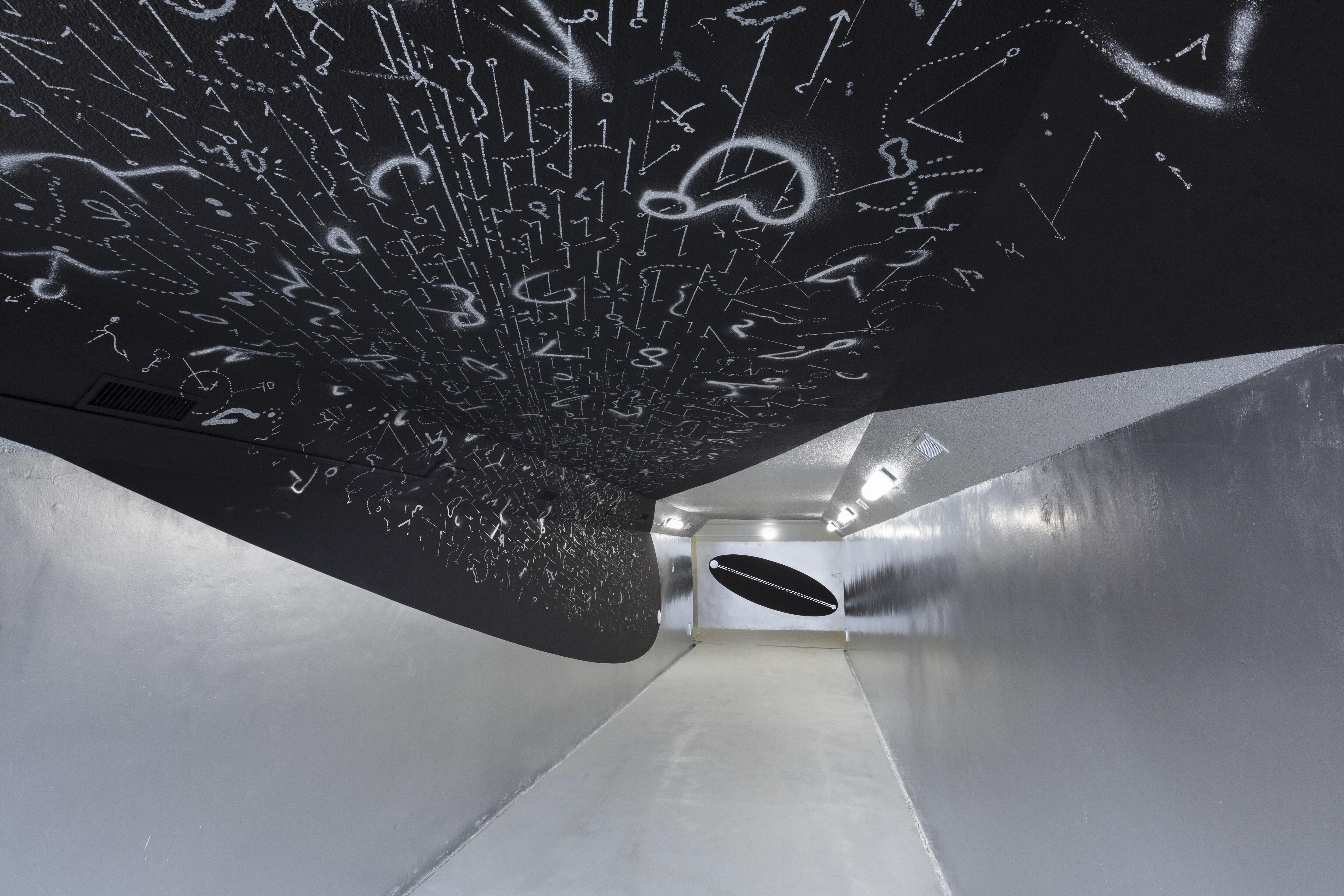 《Do Dots Dream of Lines》  Public art piece at the pedestrian subway in Oita city (Japan)
