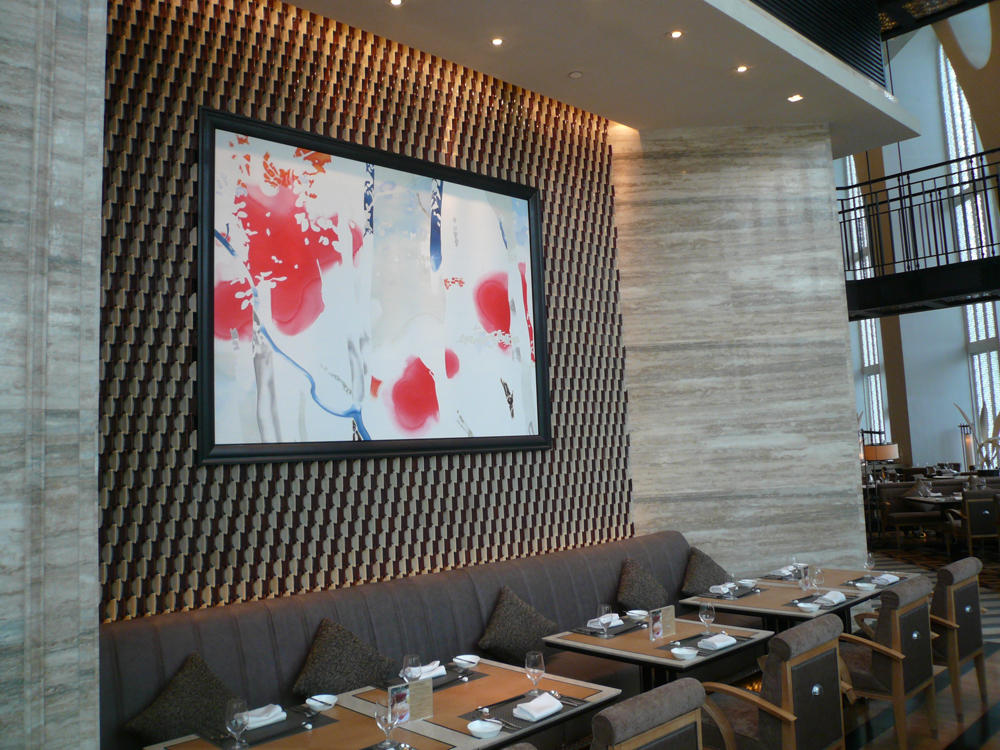 The installation view at Conrad Beijing.