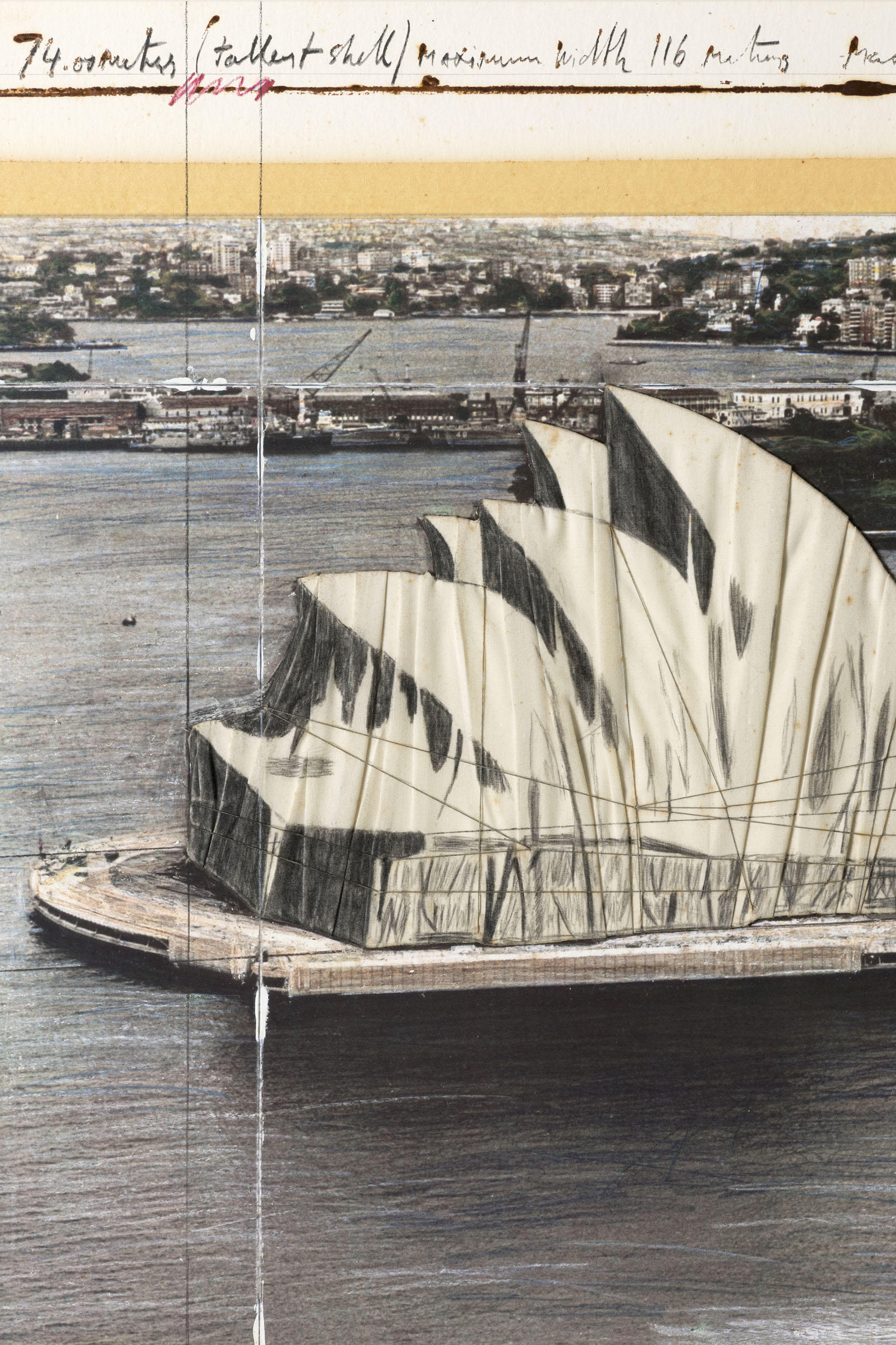 Wrapped Opera House (Project for the Opera House in Sydney, Bennelong, Australia) (detail)