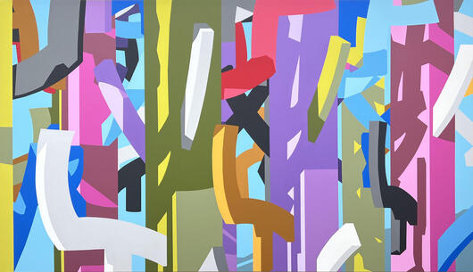 IKU HARADA「color trees #001」1120X1940mmキャンバス、アクリル絵の具 2023年.jpg